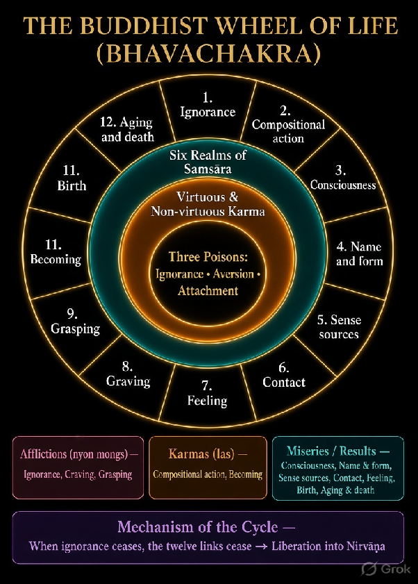The Twelve Links of Dependent Origination